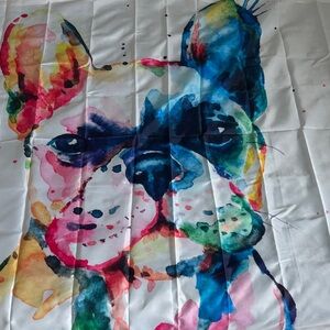 Colorful French Bulldog Shower Curtain